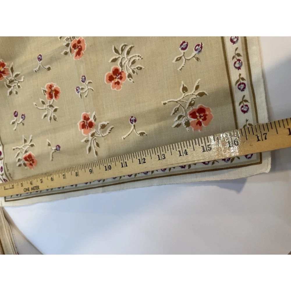 Vintage Fallani Cohn 6 Napkins Multicolor Floral Cottage Farm Artist Signed 17